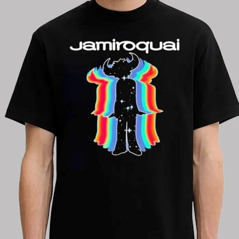 Jamiroquai Rainbow Space Logo Unisex T Shirt 165